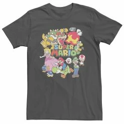 Licensed Character Men's Nintendo Super Mario Character Collage Tee Athletic Heather -Licensed Character Shop unnamed file 34558