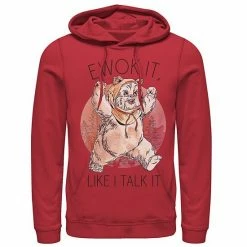 Licensed Character Men's Star Wars Ewok It Hoodie Red -Licensed Character Shop unnamed file 34567
