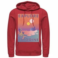Licensed Character Men's Star Wars Explore Tatooine Faded Retro C-3PO & R2-D2 Poster Hoodie Royal -Licensed Character Shop unnamed file 34576