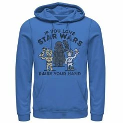 Licensed Character Men's Star Wars Raise Your Hands Doodle Sketch Hoodie Red -Licensed Character Shop unnamed file 34579