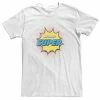 Licensed Character Big & Tall Father's Day "My Dad Is Super" Distressed Logo Tee White -Licensed Character Shop unnamed file 34583