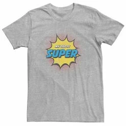 Licensed Character Big & Tall Father's Day "My Dad Is Super" Distressed Logo Tee White -Licensed Character Shop unnamed file 34585