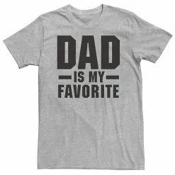 Licensed Character Big & Tall Father's Day "Dad Is My Favorite" Tee Athletic Heather -Licensed Character Shop unnamed file 34590
