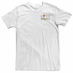 Licensed Character Big & Tall Trendy "Love More" Smile Tee Athletic Heather -Licensed Character Shop unnamed file 34597