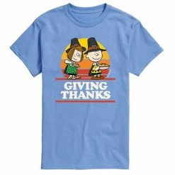 Licensed Character Men's Peanuts Giving Thanks Tee Gray -Licensed Character Shop unnamed file 3460