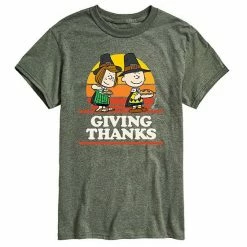 Licensed Character Men's Peanuts Giving Thanks Tee Gray -Licensed Character Shop unnamed file 3461