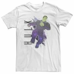 Licensed Character Big & Tall Marvel Avengers Endgame Hulk Galaxy Graphic Tee Athletic Heather