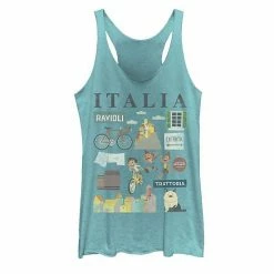 Licensed Character Disney / Pixar's Luca Italia Icons Tank Top Tahiti Blue -Licensed Character Shop unnamed file 34645