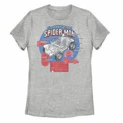 Licensed Character Juniors' Amazing Spider-Man Auto Graphic Tee Athletic Heather -Licensed Character Shop unnamed file 34651