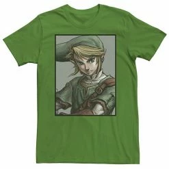 Licensed Character Men's Legend Of Zelda Link Twilight Face Portrait Tee Black -Licensed Character Shop unnamed file 34663