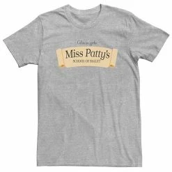 Licensed Character Big & Tall Gilmore Girls Miss Patty's School Of Ballet Logo Tee Athletic Heather -Licensed Character Shop unnamed file 34686