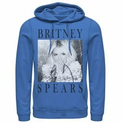 Licensed Character Men's Britney Spears Black & White Portrait Panel Hoodie Royal -Licensed Character Shop unnamed file 34695