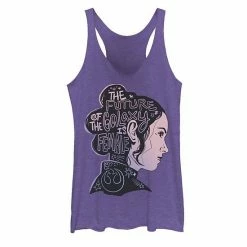 Licensed Character Juniors' Star Wars Rey The Future Of The Galaxy Is Female Graphic Tank Black Heather -Licensed Character Shop unnamed file 34714