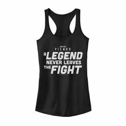 Licensed Character Juniors' Star Trek: Picard A Legend Never Leaves The Fight Tank Black Heather -Licensed Character Shop unnamed file 34740