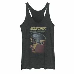 Licensed Character Juniors' Star Trek: The Next Generation Group Shot Bubble Portrait Tank Black Heather -Licensed Character Shop unnamed file 34752