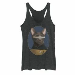 Licensed Character Juniors' Star Trek LaForge Cat Formation Tank Black -Licensed Character Shop unnamed file 34758