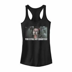 Licensed Character Juniors' Star Wars Princess Leia & R2-D2 You Stole My Quarter Tank Top Black Heather -Licensed Character Shop unnamed file 34773