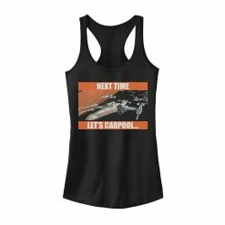 Licensed Character Juniors' Star Wars Next Time Let's Carpool Tank Top Black Heather -Licensed Character Shop unnamed file 34803