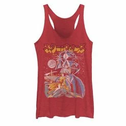 Licensed Character Juniors' Star Wars Kanji Poster Tank Red Heather -Licensed Character Shop unnamed file 34833