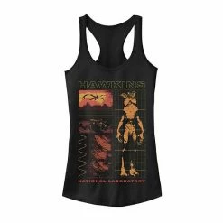 Licensed Character Juniors' Netflix Stranger Things Demogorgon Schematic Graphic Tank Black Heather -Licensed Character Shop unnamed file 34836