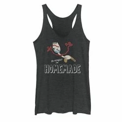 Licensed Character Juniors' Disney/Pixar Toy Story 4 Forky Be Careful I'm Homemade Tank Top Black -Licensed Character Shop unnamed file 34845