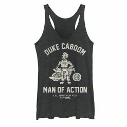 Licensed Character Juniors' Disney/Pixar Toy Story Duke Caboom Man Of Action Tank Top Black Heather