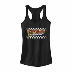 Licensed Character Juniors' Fast Times At Ridgemont High Faded Checker Logo Graphic Tank Black -Licensed Character Shop unnamed file 34863