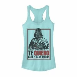 Licensed Character Juniors'Star Wars Te Quiero Love From The Dark Side Tank Banana