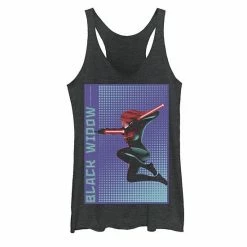 Licensed Character Juniors' Marvel Black Widow Halftone Pop Art Poster Tank Top -Licensed Character Shop unnamed file 34887