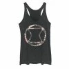 Licensed Character Juniors' Marvel Black Widow Floral Tank Top Black Heather -Licensed Character Shop unnamed file 34888