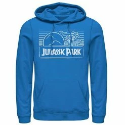 Licensed Character Men's Jurassic Park Spray Painted Stencil Logo Hoodie Royal -Licensed Character Shop unnamed file 34901