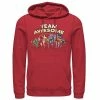 Licensed Character Men's Justice League Team Awesome Group Shot Hoodie Red -Licensed Character Shop unnamed file 34913