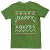 Licensed Character Men's Ugly Sweater Happy Holla Days Money Bags Graphic Tee Kelly -Licensed Character Shop unnamed file 34925