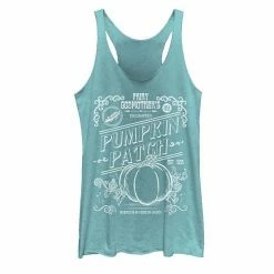 Licensed Character Juniors' ©Disney Cinderella Halloween Pumpkin Patch Graphic Tank Tahiti Blue