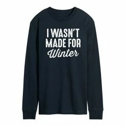 Licensed Character Men's Wasnt Made For Winter Long Sleeve Tee Blue