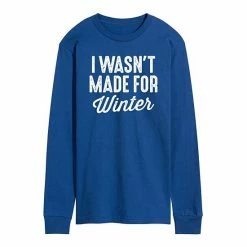 Licensed Character Men's Wasnt Made For Winter Long Sleeve Tee Blue 9 Licensed Character Men's Wasnt Made For Winter Long Sleeve Tee Blue -Licensed Character Shop unnamed file 34991
