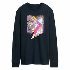 Licensed Character Men's Anime Totally Anime Long Sleeve Tee Navy -Licensed Character Shop unnamed file 34998
