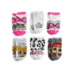 Licensed Character Girls L.O.L. Surprise! 6-Pack No-Show Socks