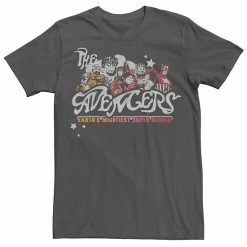 Licensed Character Men's Marvel's Avengers Vintage Group Shot Logo Tee Charcoal -Licensed Character Shop unnamed file 35050