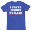 Licensed Character Men's I Saved Ferris Bueller Tee Royal -Licensed Character Shop unnamed file 35052