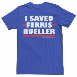 Licensed Character Men's I Saved Ferris Bueller Tee Royal