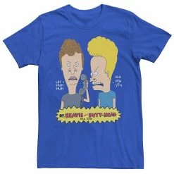 Licensed Character Men's Beavis And Butthead Phone Prank Tee Royal -Licensed Character Shop unnamed file 35061