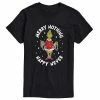 Licensed Character Men's Dr. Seuss Grinch Merry Nothing Happy Never Tee Charcoal -Licensed Character Shop unnamed file 35062