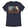 Licensed Character Juniors' Marvel Avengers Captain America Portrait Graphic Tee Navy -Licensed Character Shop unnamed file 35070
