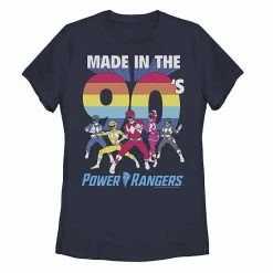 Licensed Character Juniors' Power Rangers Group Shot Made In The 90's Tee Black -Licensed Character Shop unnamed file 35075
