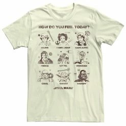 Licensed Character Men's Star Wars Feelings Group Poster Tee White