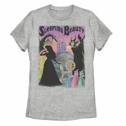 Licensed Character Juniors' Disney's Sleeping Beauty Aurora Maleficent Graphic Tee Navy -Licensed Character Shop unnamed file 35095