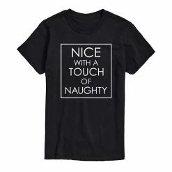 Licensed Character Men's Nice Naughty Tee Red -Licensed Character Shop unnamed file 35100