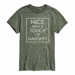 Licensed Character Men's Nice Naughty Tee Red -Licensed Character Shop unnamed file 35101