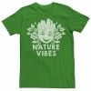 Licensed Character Men's Marvel Guardians Of The Galaxy Groot Nature Vibes Tee Kelly -Licensed Character Shop unnamed file 35153